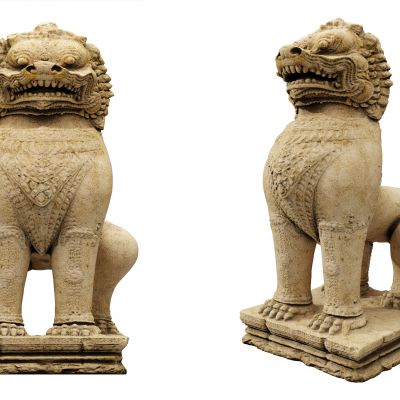 雕像，雕塑，石像，石狮子