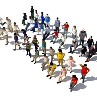 多人，人群，休闲人物，商务人物，运动人物，写实人物，男人女人