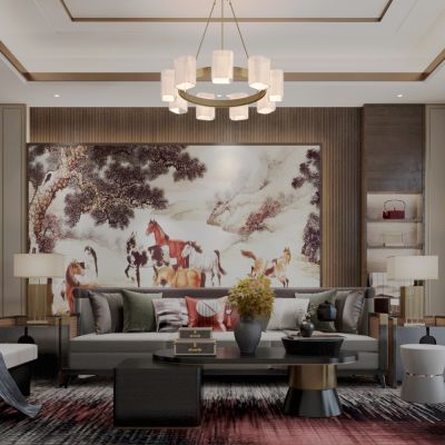 新中式风格的客厅