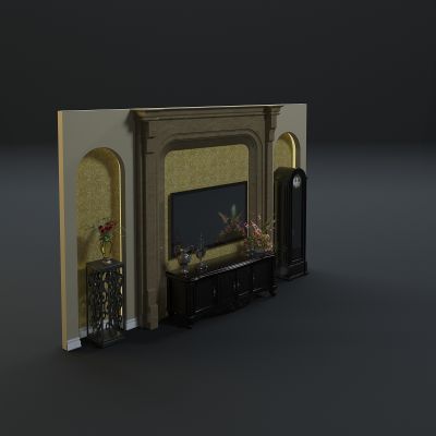 欧式风格电视背景墙