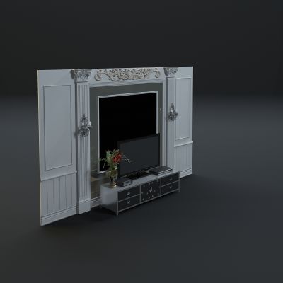 欧式风格电视背景墙