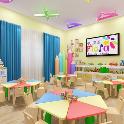 儿童教室3D模型