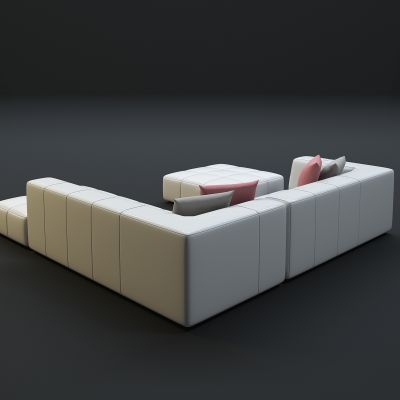 现代多人沙发