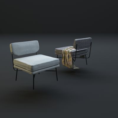 现代单人沙发椅