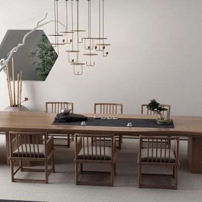 新中式茶桌 竹子