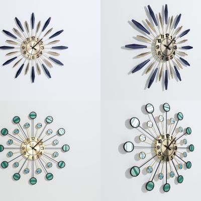 北欧轻奢挂钟组合