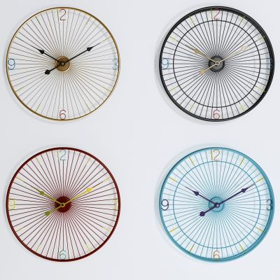 北欧挂钟墙饰组合