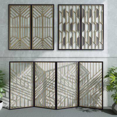 轻奢屏风隔断