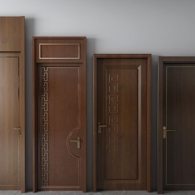 新中式平开门 实木门