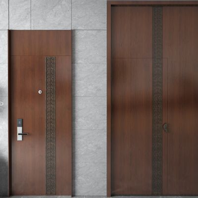 新中式平开门 实木门