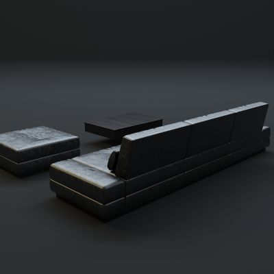 现代沙发茶几组合