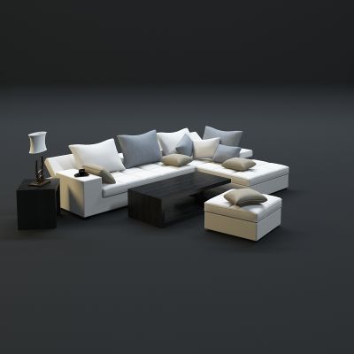 现代沙发茶几组合