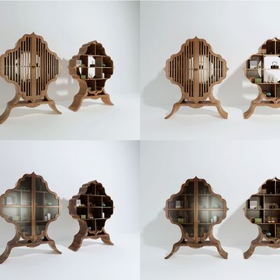 新中式装饰柜组合