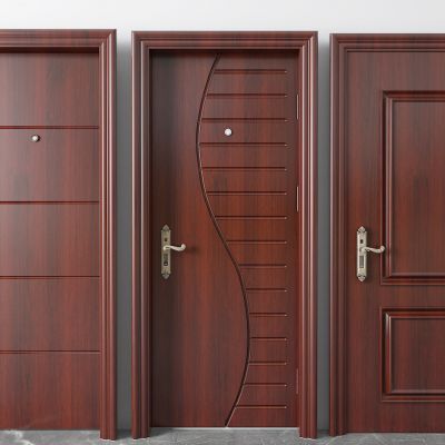 现代实木门 平开门