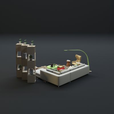 现代沙发茶几组合