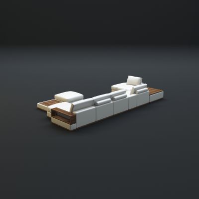 现代沙发茶几组合