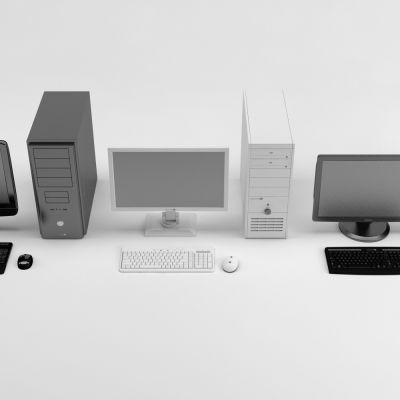 现代电子产品，数码产品，电脑，台式电脑，键盘鼠标