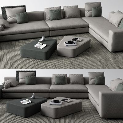 现代转角沙发 布艺沙发
