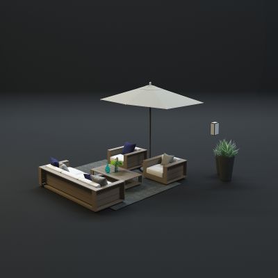 现代沙发茶几组合