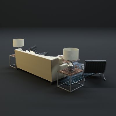 现代沙发茶几组合