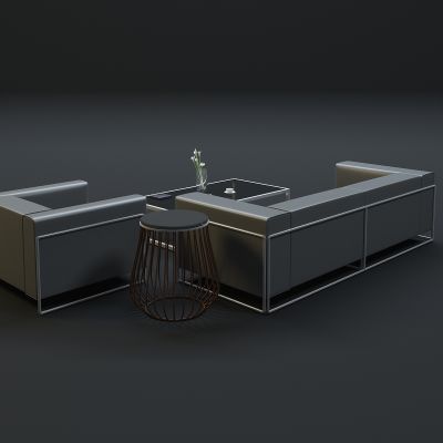现代沙发茶几组合