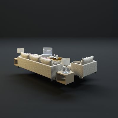 现代沙发茶几组合