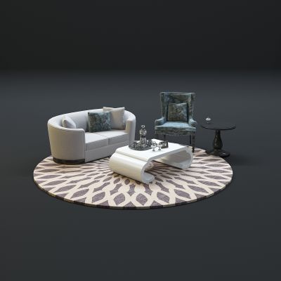  现代沙发茶几组合