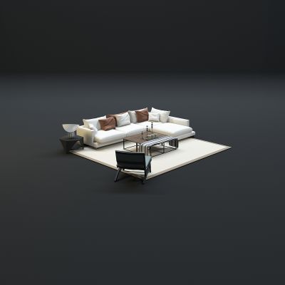 现代沙发茶几组合