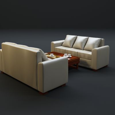 现代沙发茶几组合