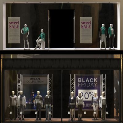 现代橱窗，橱窗，商业橱窗，商铺橱窗，店面橱窗，店铺橱窗