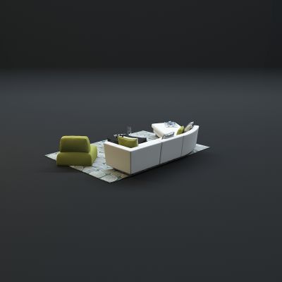 现代沙发茶几组合