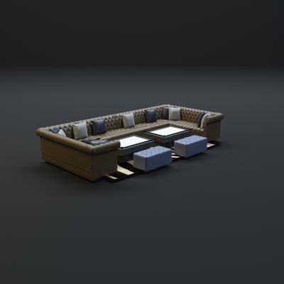 现代沙发茶几组合