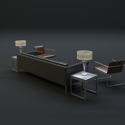 现代沙发茶几组合