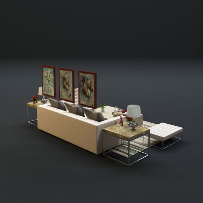 现代沙发茶几组合