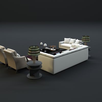 现代沙发茶几组合