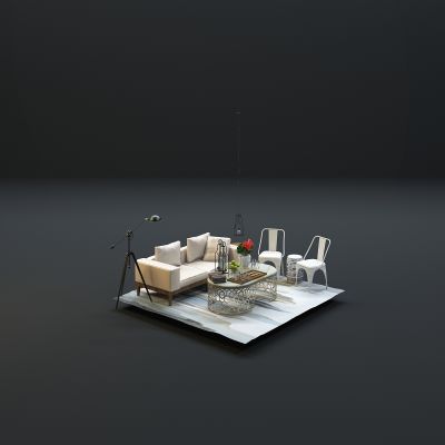 现代沙发茶几组合