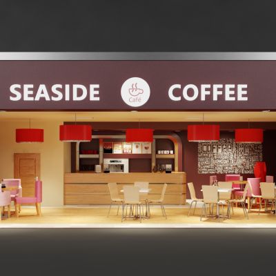 现代橱窗，橱窗，商业橱窗，商铺橱窗，店面橱窗，店铺橱窗3D模型