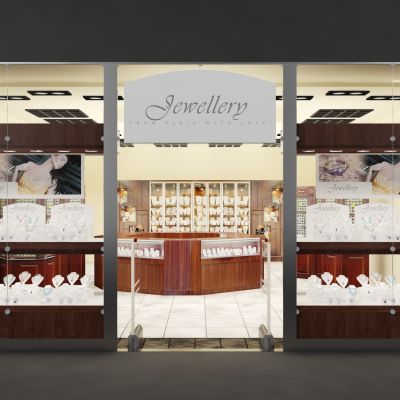 现代橱窗，橱窗，商业橱窗，商铺橱窗，店面橱窗，店铺橱窗3D模型