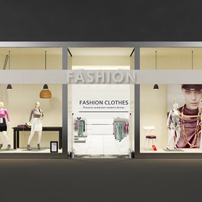 现代橱窗，橱窗，商业橱窗，商铺橱窗，店面橱窗，店铺橱窗