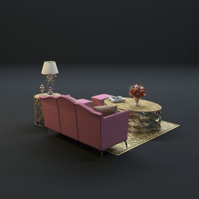 现代沙发茶几组合