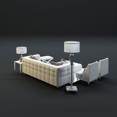 现代沙发茶几组合