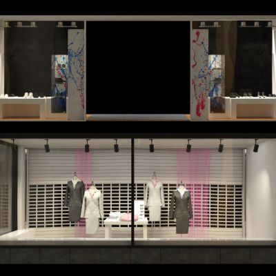 现代橱窗，橱窗，商业橱窗，商铺橱窗，店面橱窗，店铺橱窗