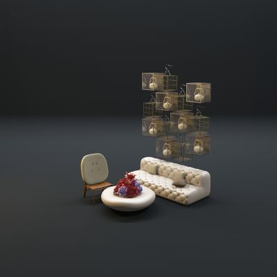 现代沙发茶几组合