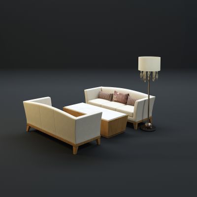 现代沙发茶几组合