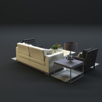 现代沙发茶几组合