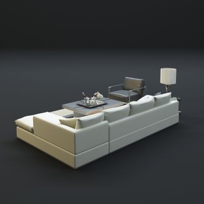 现代沙发茶几组合