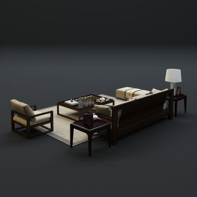 现代沙发茶几组合