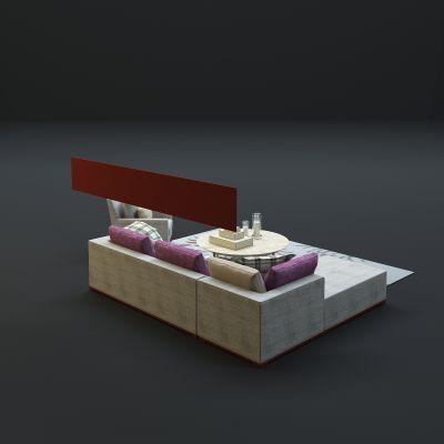 现代沙发茶几组合