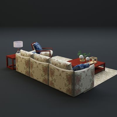 现代沙发茶几组合