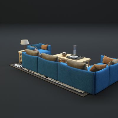 现代沙发茶几组合